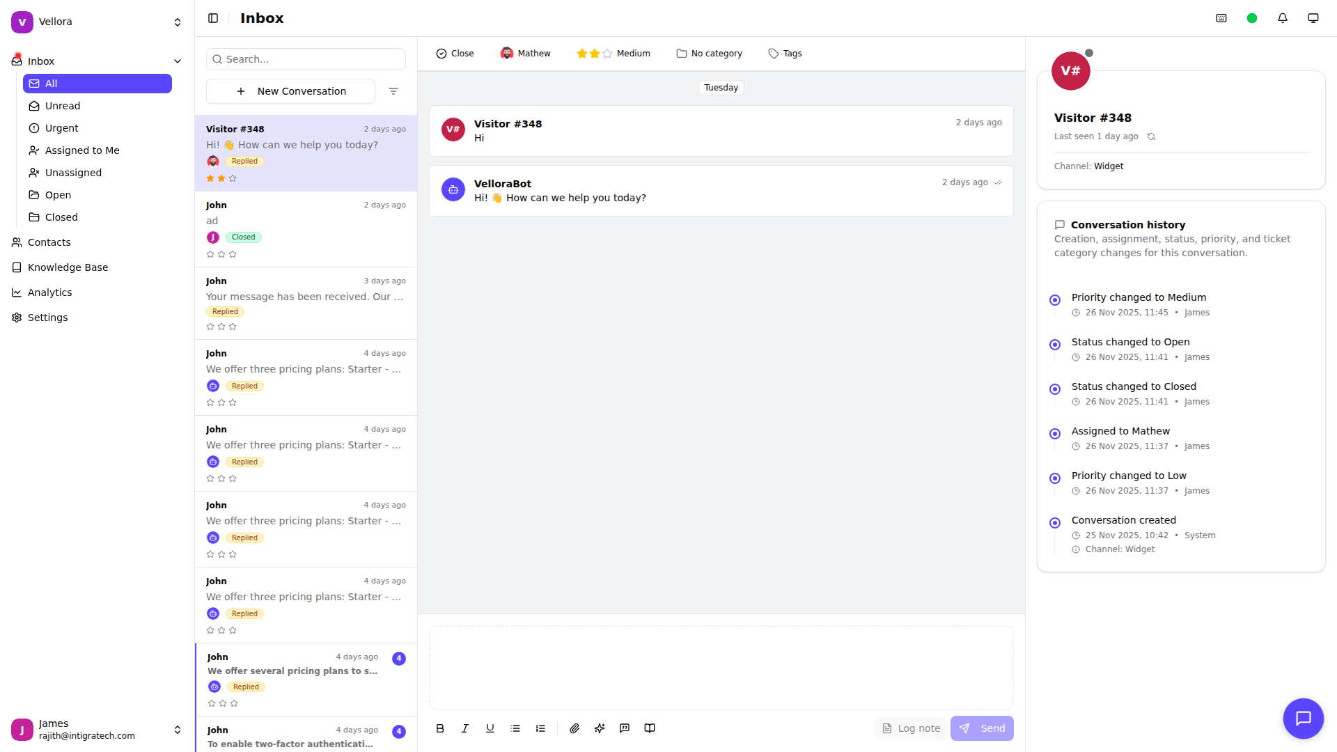 Inbox Overview