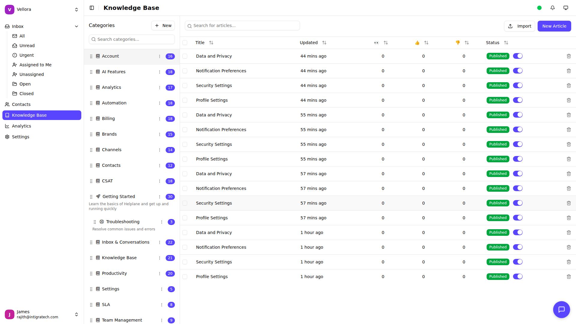 Knowledge Base Articles