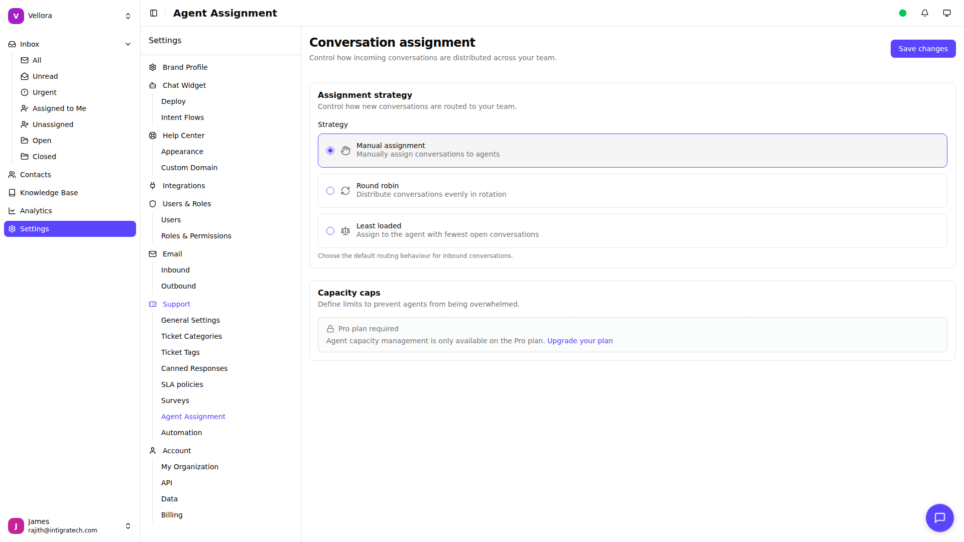 Assignment Settings